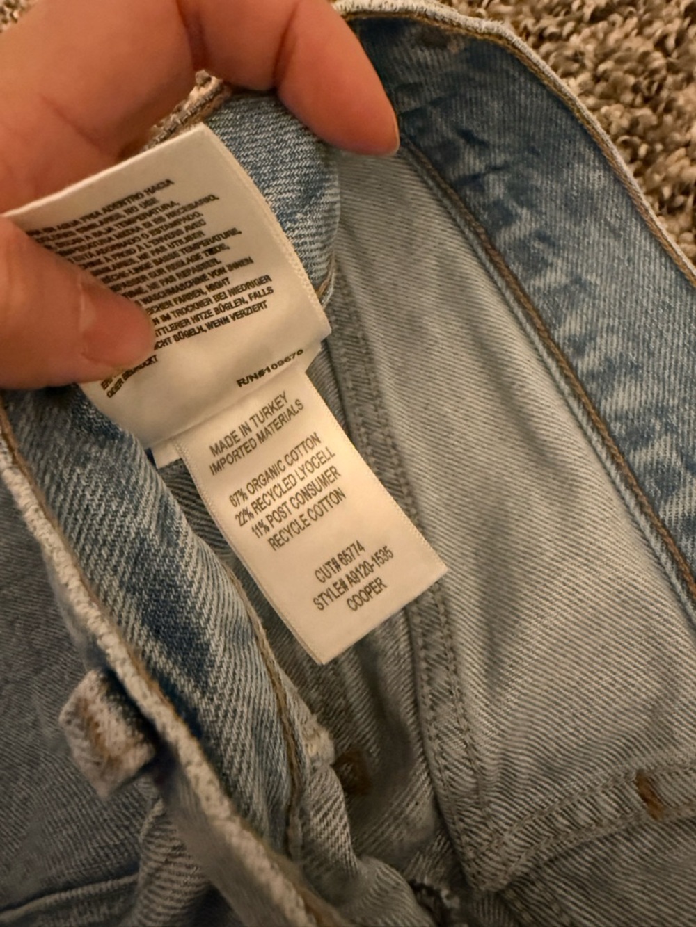 AGOLDE Cooper Cargo Jeans in Rank - Picture 6 of 10